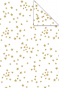 náhled Průsvitný celofán 70x200cm Zlaté hvězdičky