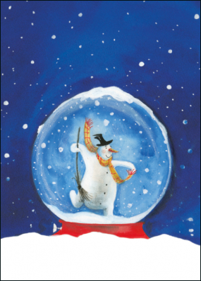 Vánoční přání 12x17 cm, Malý sněhulák, Harmen van Straaten