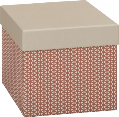Dárková krabička 13,5x13,5x12,5cm, Jemná geometrie
