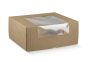 náhled Skládací dárková krabička 35x35x15cm, Krabice s průhledným víkem