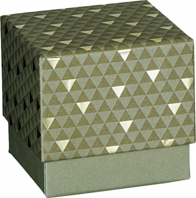 Dárková krabička 7,5x7,5x7,5cm, Trojúhelníčky