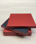 náhled Dárková krabička 16x14x1,5cm CD červená/šedá