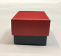 náhled Dárková krabička 6x6x4cm červená/šedá