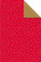 náhled Dárkový papír role 70x500 cm, Hvězdy červená/zlatá