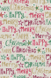 náhled Dárkový papír role 70x200 cm, Šťastné a veselé Vánoce