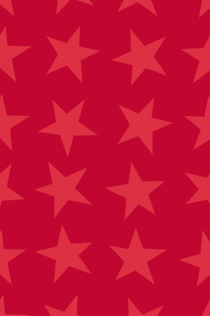 detail Dárkový papír role 70x150cm, Zářivá hvězda, červená