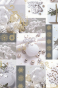 náhled Dárkový papír role 70x200 cm, Bílé vánoční dekorace