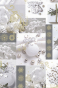 náhled Dárkový papír role 70x200cm, Bílé vánoční dekorace