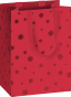 náhled Dárková MINI taštička 10x8x14cm, Červené hvězdičky