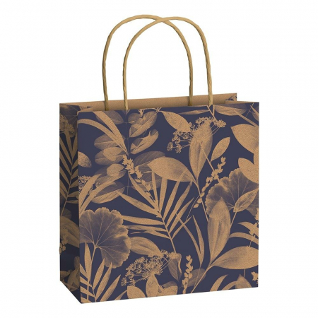 detail Dárková taška 20x8x20cm, Tropické květiny