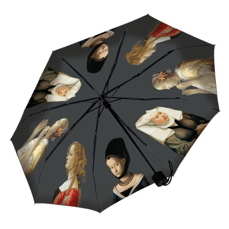 detail Originální skládací deštník, Obrazy žen