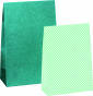 náhled Sada papírových dárkových sáčků One Colour zelené - 2 motivy, 6 ks