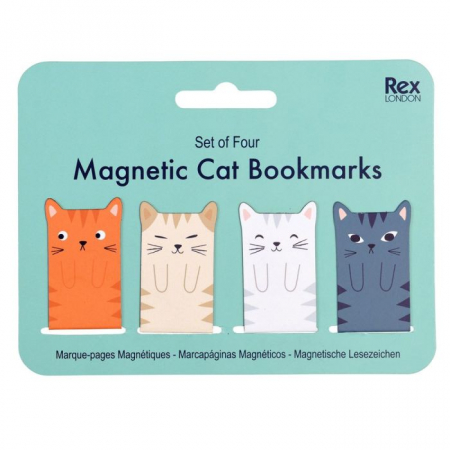 detail Magnetické záložky s kočičkami - Rex London