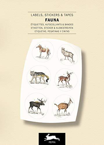 Kniha se štítky, samolepkami a páskami, Fauna - The Pepin Press