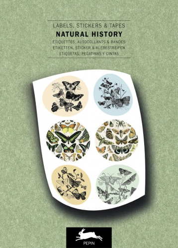 Kniha se štítky, samolepkami a páskami, Natural History - The Pepin Press