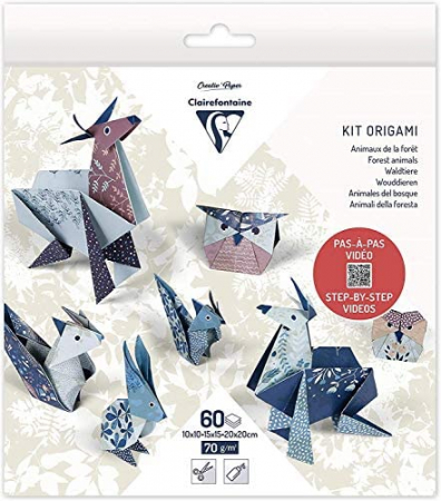 detail Origami papír, Lesní zvířátka, 60 listů