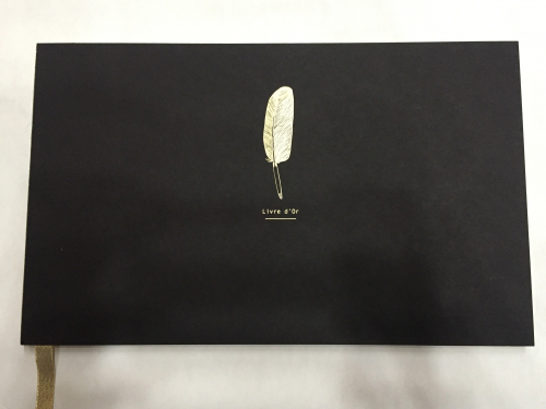 Papette Notebook A4 20,5x34cm, Peříčko, černý