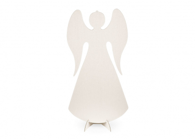Dekorativní kartonový andělíček 60 cm břidlicově bílý