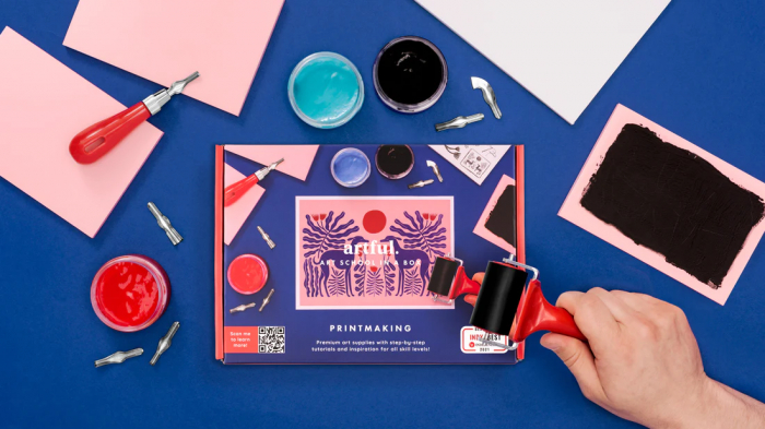 detail Artful kreativní box, ''Let's learn printmaking'' - OhhDeer