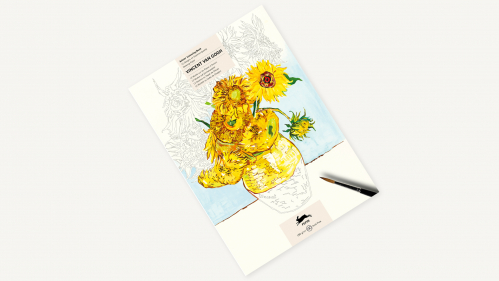 Omalovánky Vincent Van Gogh A4 12 listů - The Pepin Press