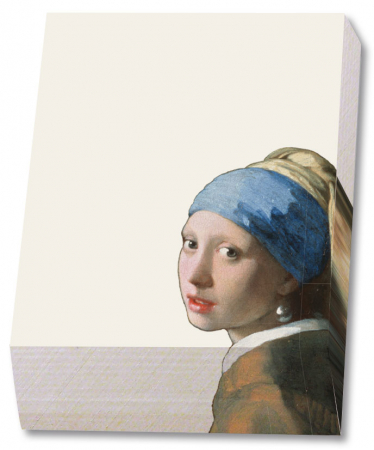 detail Poznámkový blok 9,5 x 13,5 cm 164 listů Dívka s perlovou náušnicí