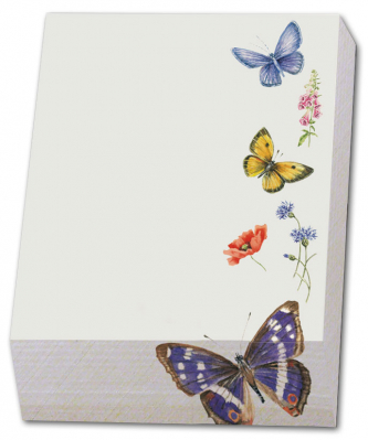 Poznámkový blok 9,5 x 13,5 cm: Motýli, Janneke Brinkman