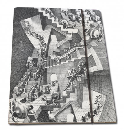 detail Portfolio s gumou A4, Schody do nebe, M.C. Escher