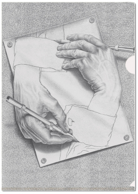 L-desky fóliové A4: Ruce kresba, M.C. Escher