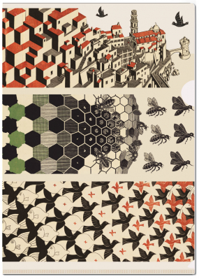 L-desky fóliové A4: Metamorphose, M.C. Escher