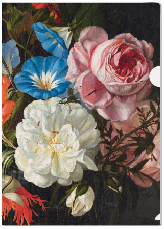 detail L-desky fóliové A4: Květiny ve váze, Rachel Ruysch, Kunsthalle Bremen