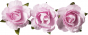 náhled Papírová květina 2,5 cm, růžová, 12 ks