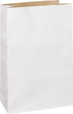 Papírové sáčky 32x20x10cm, 2 ks, natur/bílá