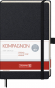 náhled Notebook A5 Kompagnon, černý, linkovaný