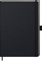náhled Notebook A4 Kompagnon, černý, linkovaný
