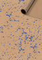 náhled Dárkový papír role 70x200cm, Modré kapky