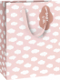 náhled Dárková taška 25x13x33cm, Obláčky Mimmi růžová
