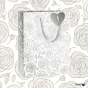 náhled Dárková taška 25x13x33cm: Ama Stříbrné růže