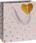 náhled Dárková taška 18x8x21 cm, Ama Zlaté srdce