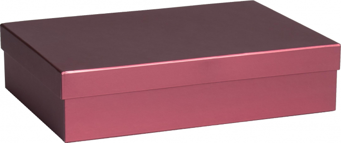 detail Dárková krabička 23.5x33x8 cm, A4, Sensual Colour bordó