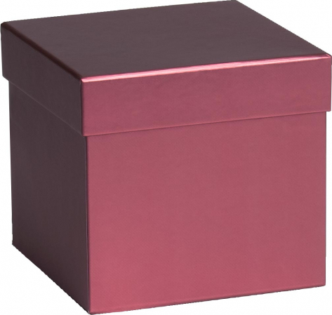 detail Dárková krabička 13.5x13.5x12.5 cm, Sensual Colour bordó