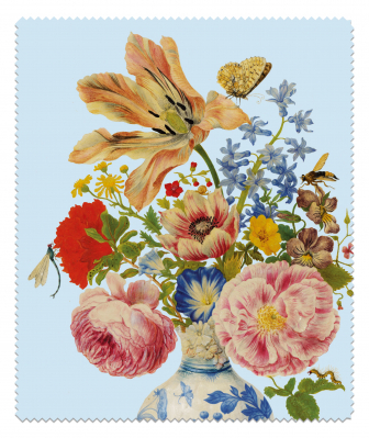 Čistící hadřík na brýle 15x18cm: Tulipány a růže, Maria Sibylla Merian