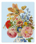 náhled Čistící hadřík na brýle 15x18cm: Tulipány a růže, Maria Sibylla Merian