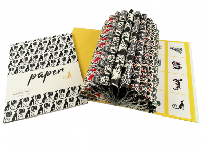 Set dárkových papírů v bloku 50x70cm, Papíry s motivem zvířat