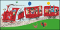 náhled Ilustrace 23x11,5 cm: Vlak, Verkeer, Fiep Westendorp