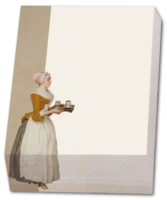 Poznámkový blok 9,5x13,5 cm: Dívka s čokoládou, Jean-Etienne Liotard, SKD