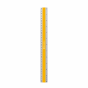 náhled Hliníkové pravítko 30cm, žluté