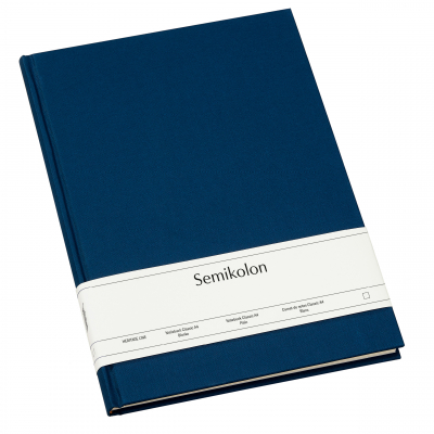 Zápisník A4, 144 stran, 30,5x21,7cm, tmavá modrá