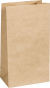náhled Set papírových sáčků 9,7x6x18cm A6+, 25ks, natur