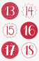 náhled Adventní kalendář L, set originálních papírových sáčků, natur