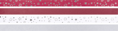 Skládací papírové pásky 1,5x45cm, Vánoční hvězdy